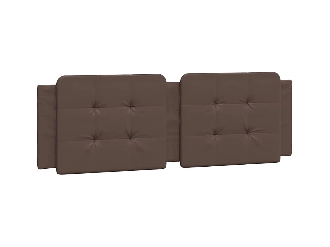 Cadre de lit sans matelas Zadar marron 160x200 cm similicuir