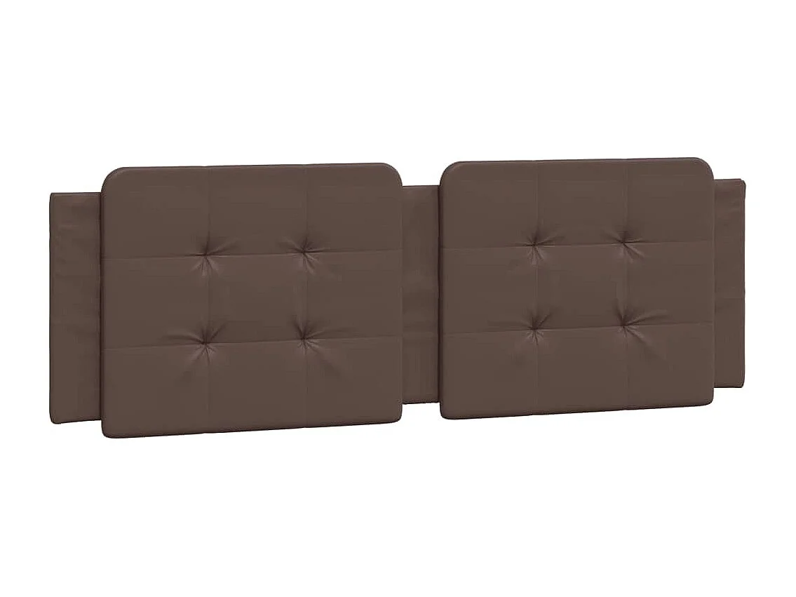 Cadre de lit sans matelas Zadar marron 160x200 cm similicuir