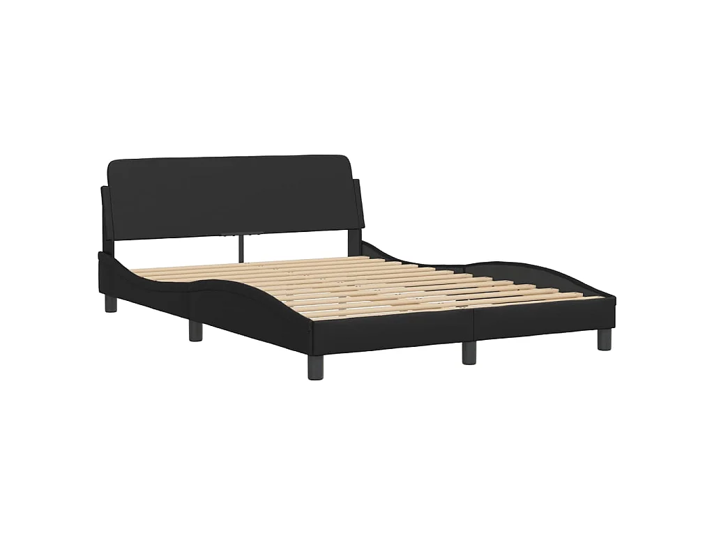 Estrutura de cama Viana com LED sem colchão 120x200cm preto