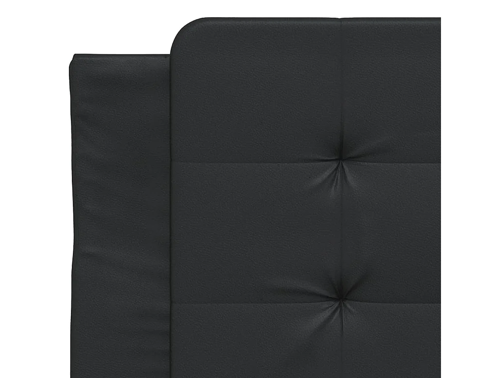 Cadre de lit avec LED sans matelas Zadar noir 90x200 cm