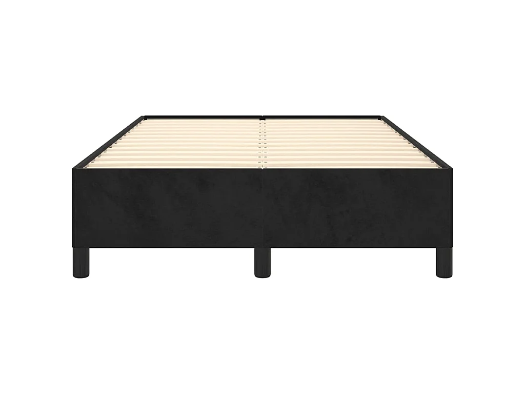Bedframe zonder matras 120x190 cm fluweel zwart