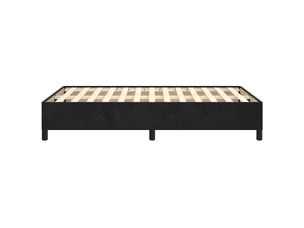 Bedframe zonder matras 120x190 cm fluweel zwart