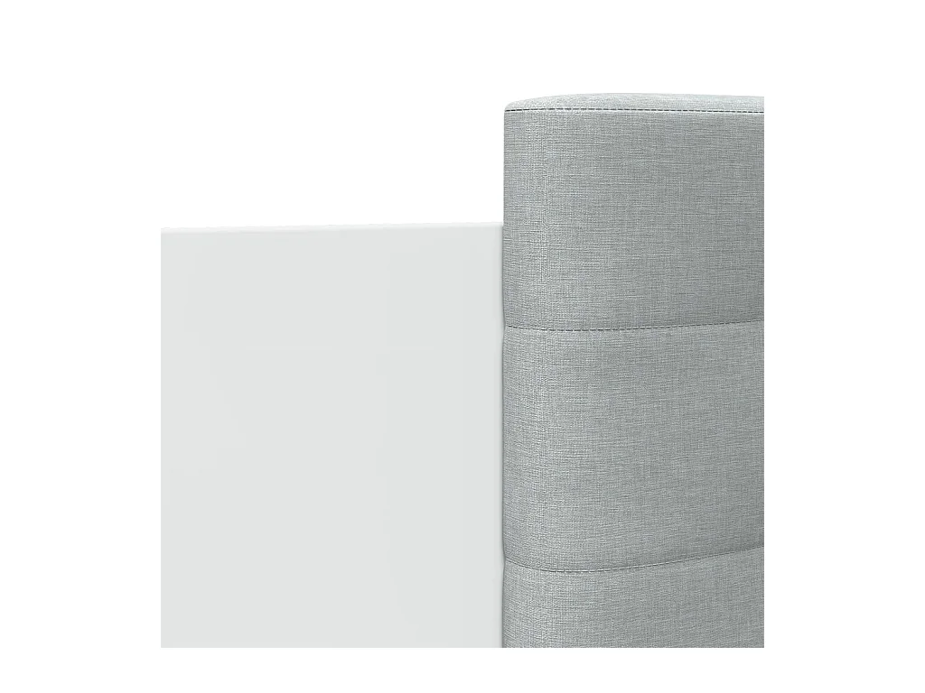 Cadre de lit sans matelas blanc 200x200 cm