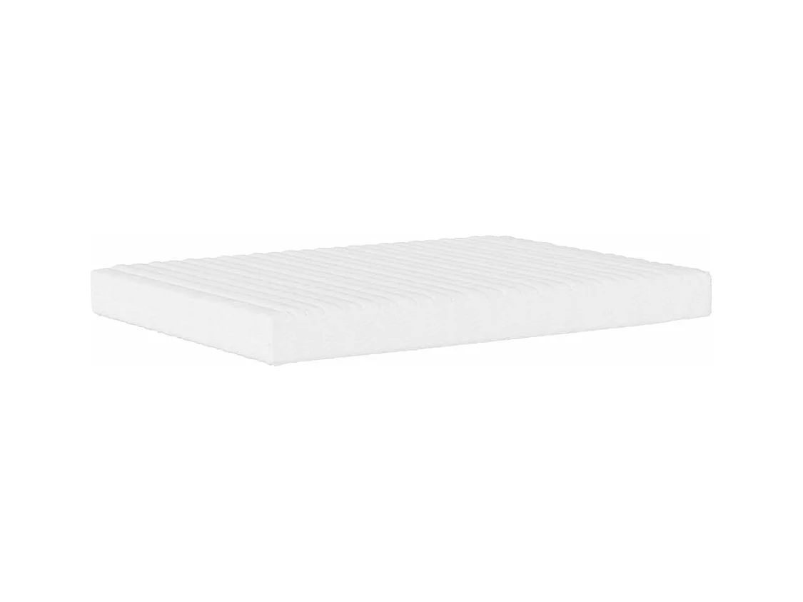 Letto con Materasso Nero e Bianco 120x200 cm in Similpelle