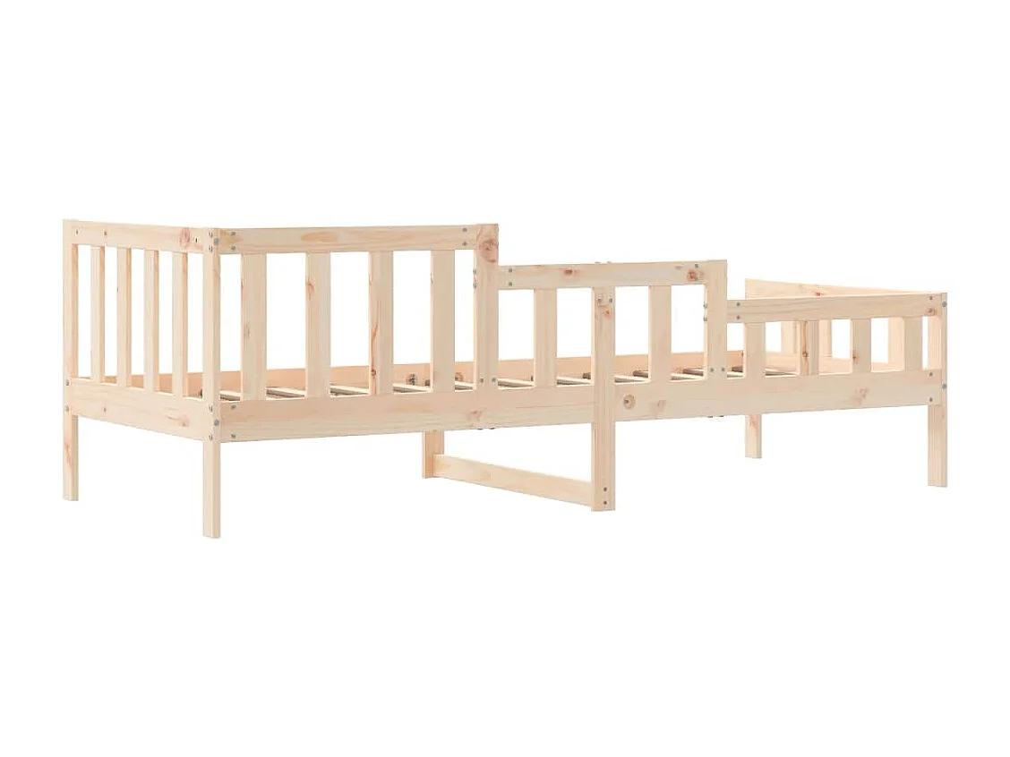 Sofá-cama sem colchão 90x190 cm madeira de pinho maciça