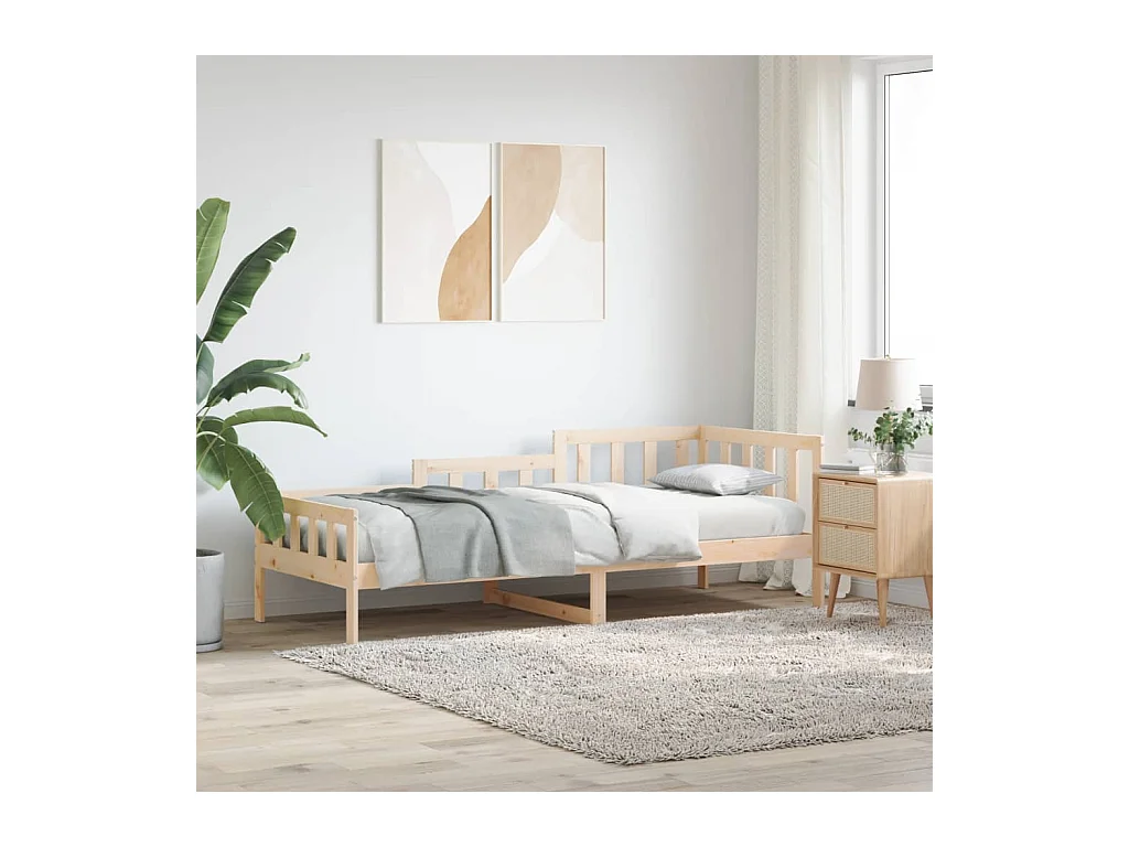 Tagesbett ohne Matratze 90x190 cm Massivholz Kiefer