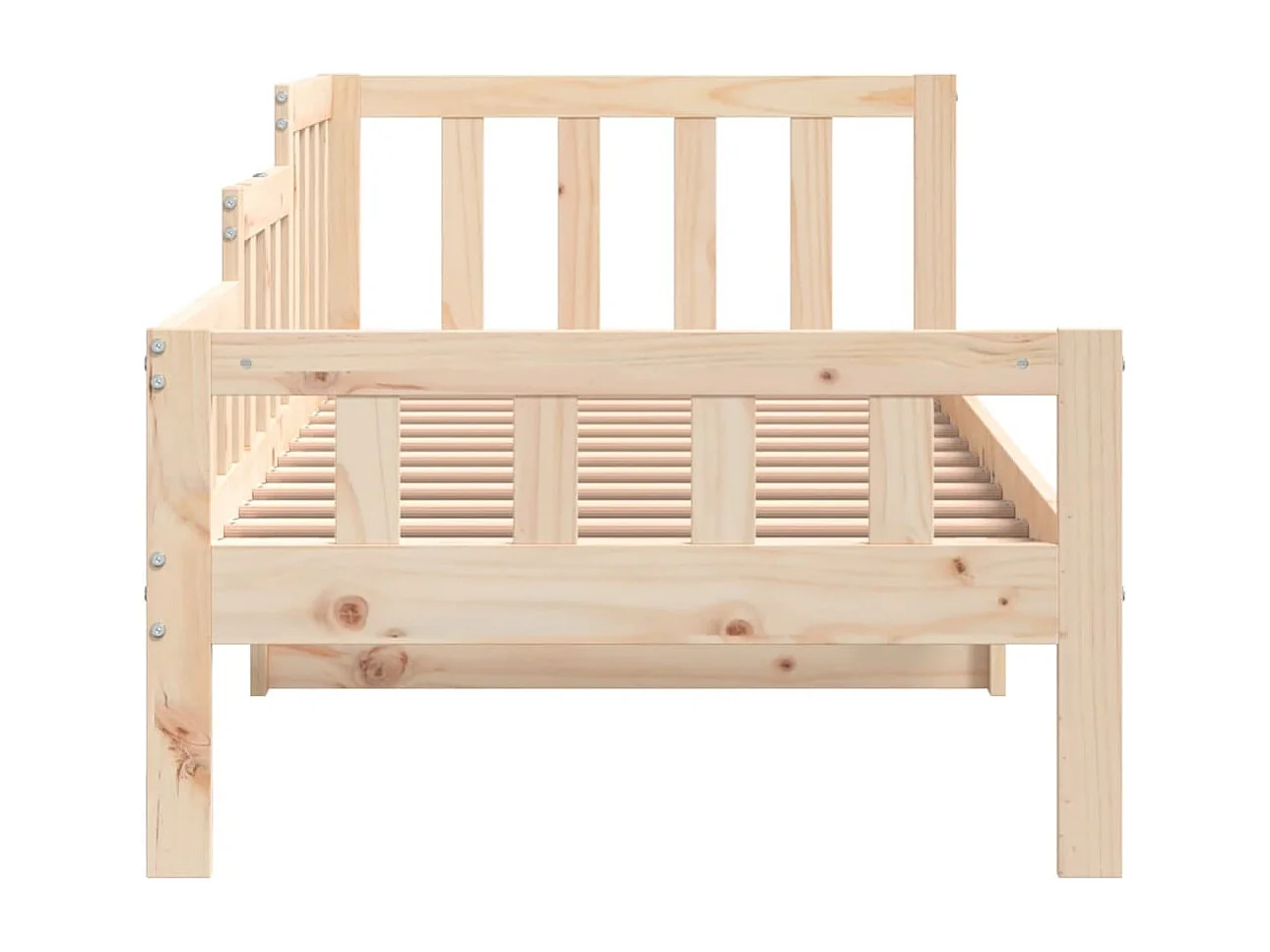 Sofá-cama sem colchão 90x190 cm madeira de pinho maciça