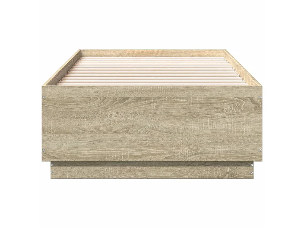 Bettgestell Sonoma-Eiche 90x190 cm Holzwerkstoff