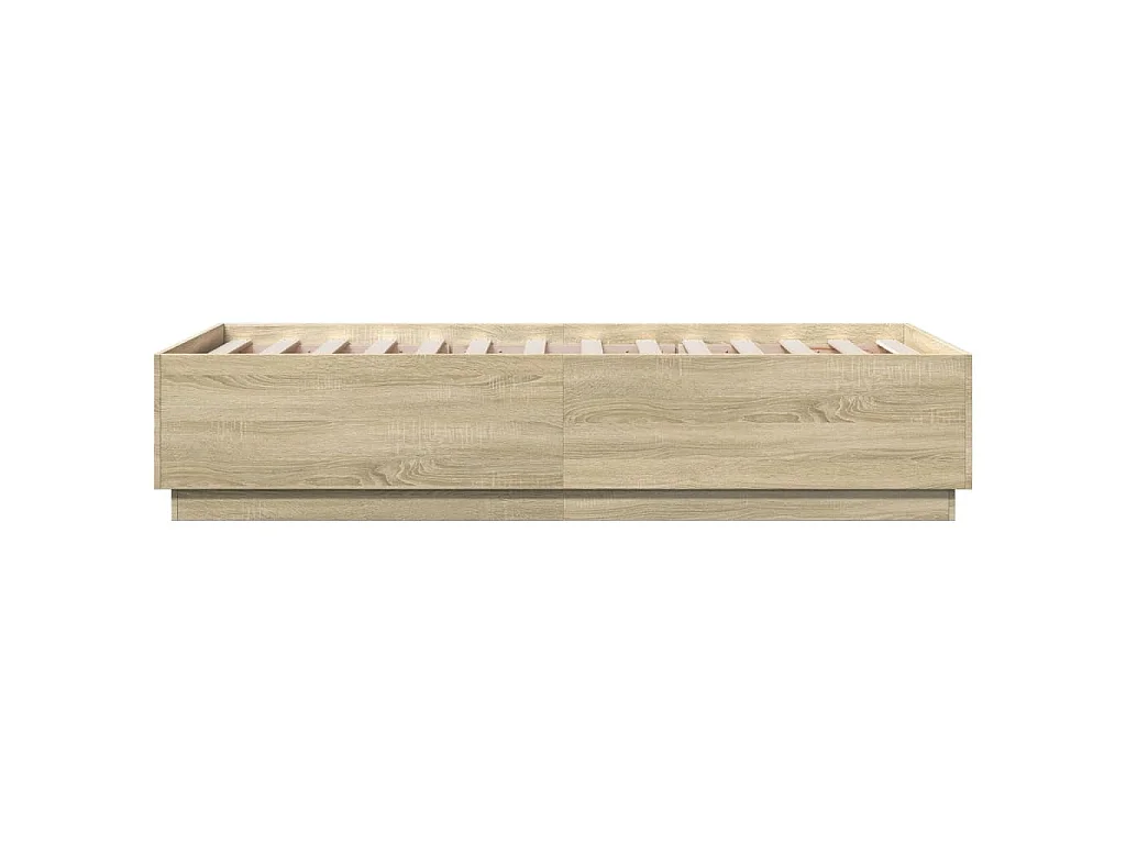 Bettgestell Sonoma-Eiche 90x190 cm Holzwerkstoff