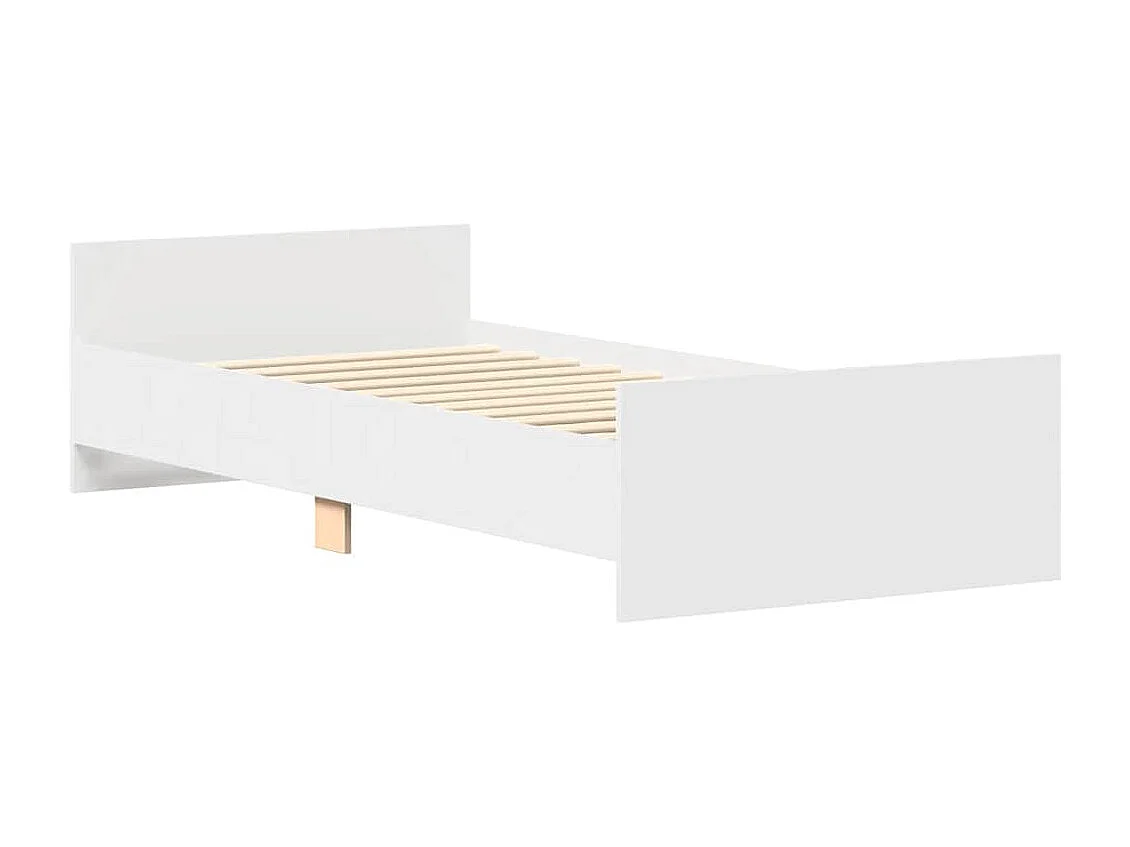 Bettgestell Weiß 90x200 cm Holzwerkstoff