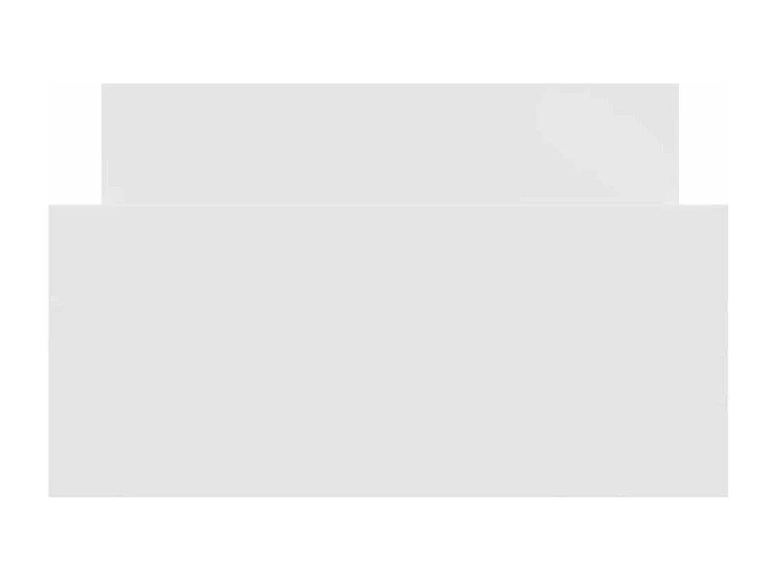 Bedframe bewerkt hout wit 90x200 cm