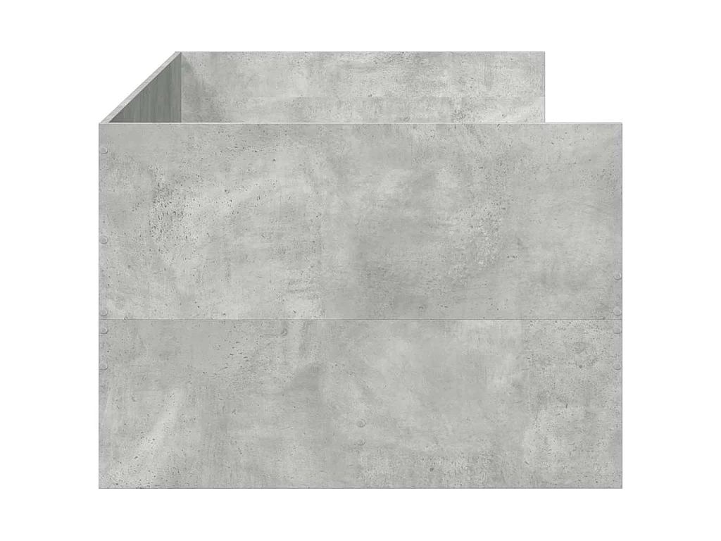 Sofá-cama com gavetas sem colchão 100x200 cm cinzento cimento