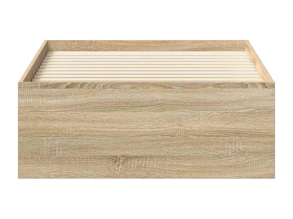 Cadre de lit sans matelas chêne sonoma 100x200 cm