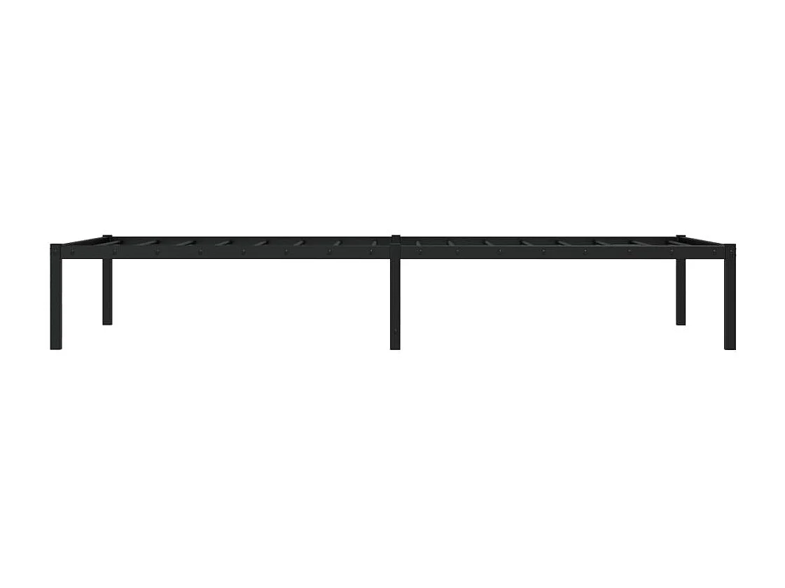 Estructura de cama sin colchón metal negro 90x200 cm