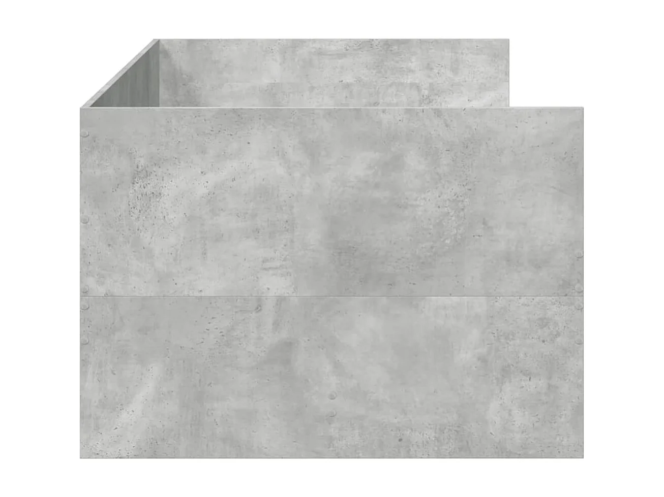 Slaapbank met lades zonder matras 90x200 cm betongrijs