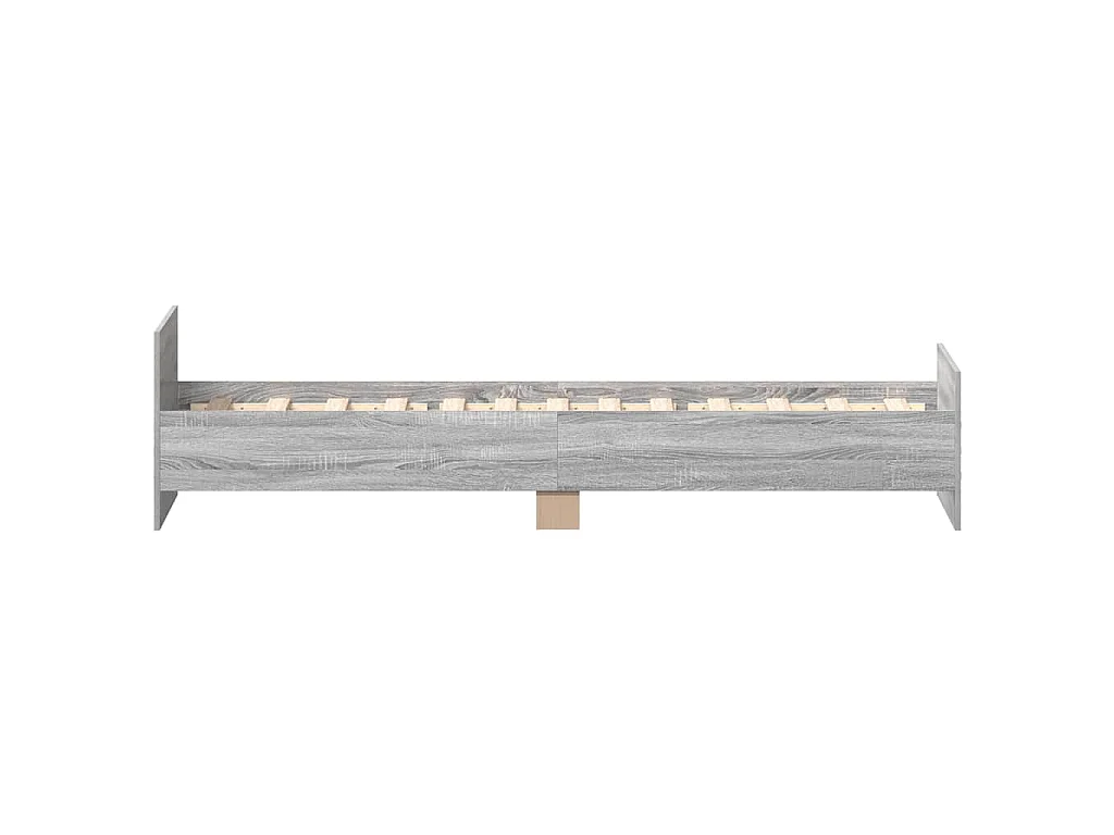 Bettgestell Grau Sonoma 90x190 cm Holzwerkstoff