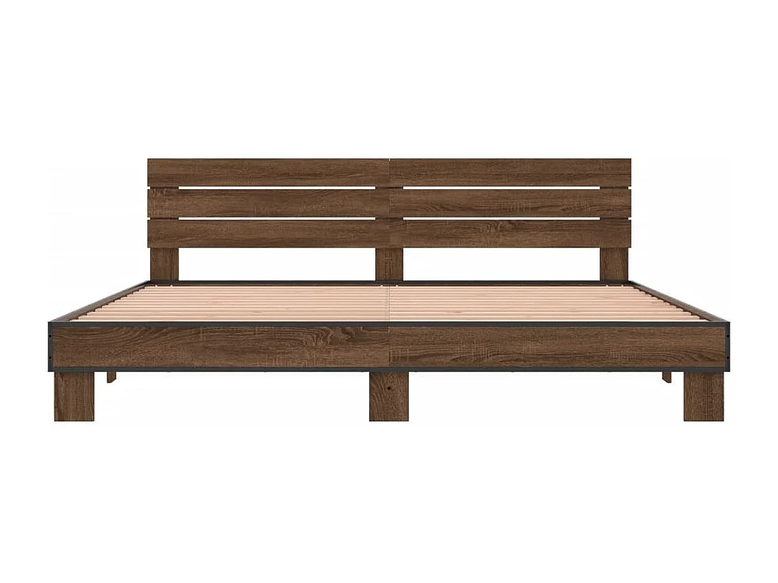 Estrutura de cama 180x200 cm derivados madeira/metal