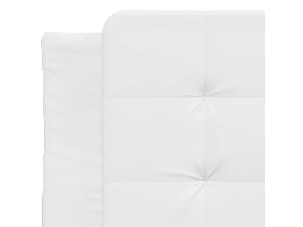 Giroletto senza Materasso Zadar Bianco 100x200 cm in Similpelle