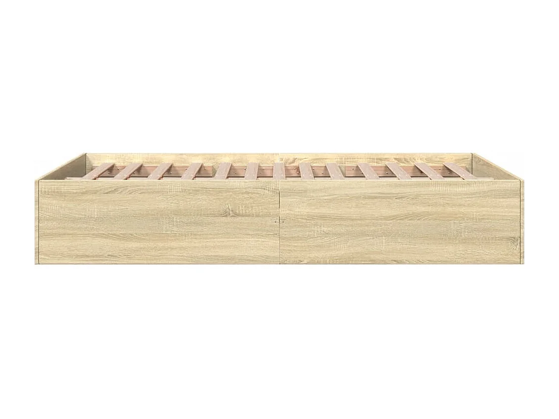Estructura de cama madera de ingeniería roble Sonoma 120x200 cm