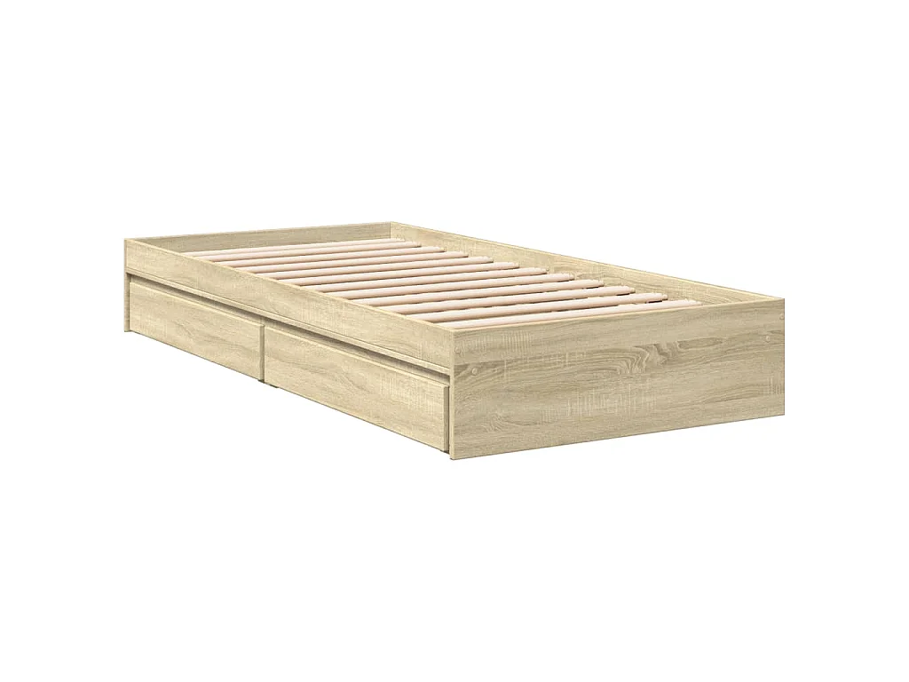 Giroletto Cassetti Rovere Sonoma 100x200 cm Legno Multistrato