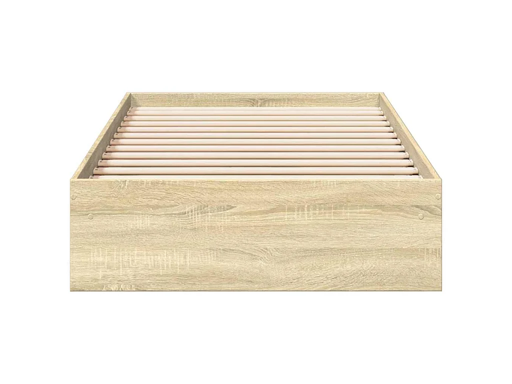 Cadre de lit avec tiroirs sans matelas chêne sonoma 100x200 cm