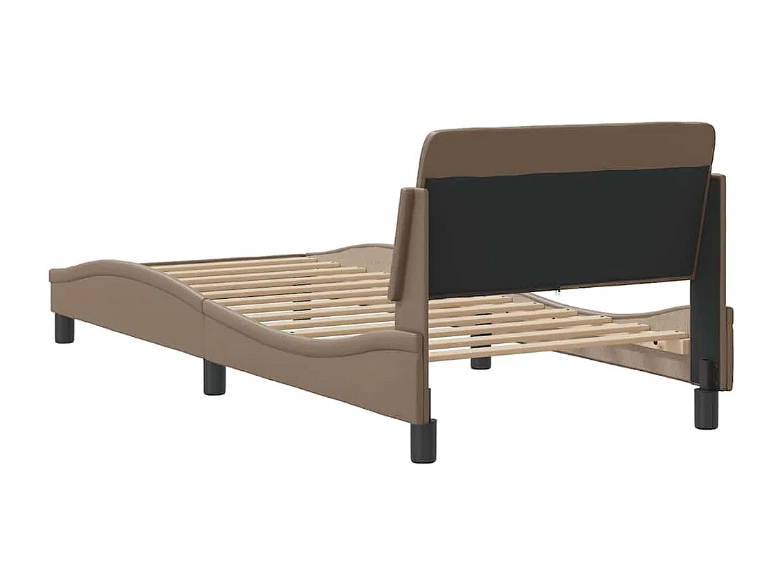 Cadre de lit Dover cappuccino 90x200 cm similicuir