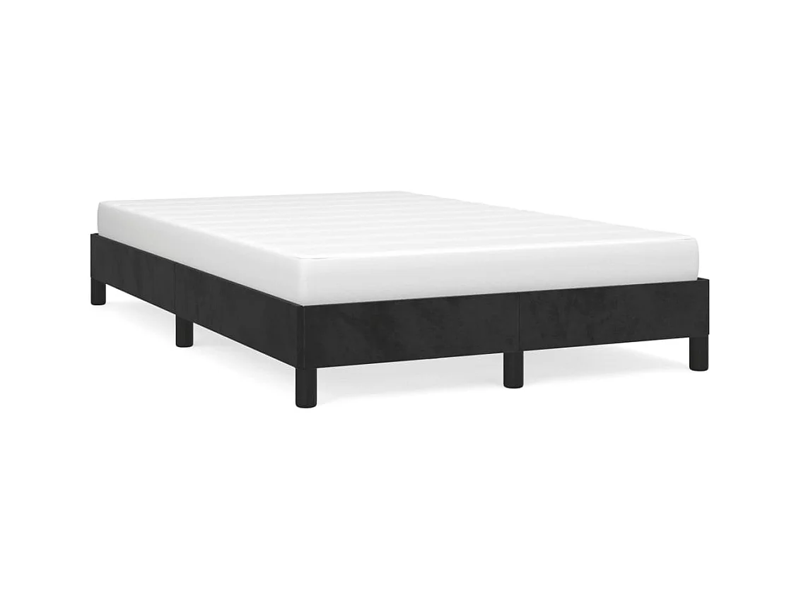 Bedframe zonder matras 120x190 cm fluweel zwart