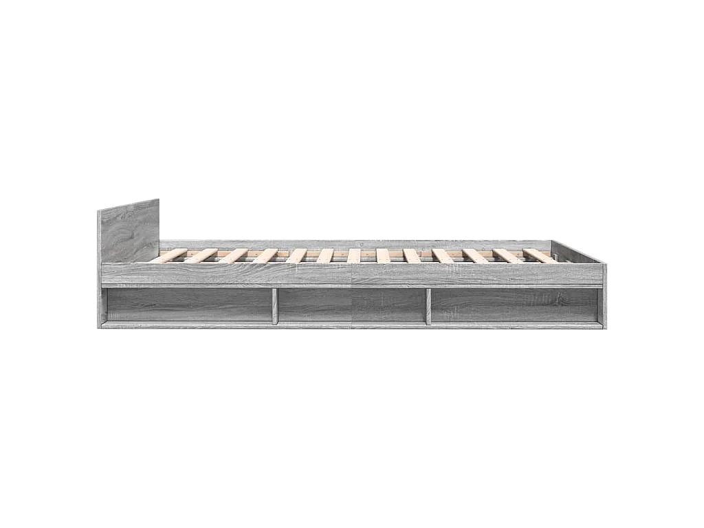 Bedframe met lades bewerkt hout grijs sonoma eiken 120x190 cm