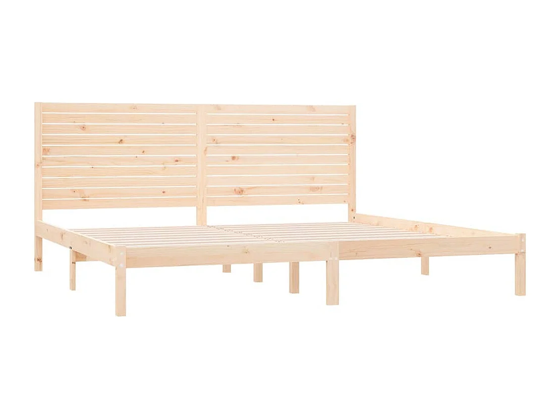 Cadre de lit sans matelas 180x200 cm bois massif