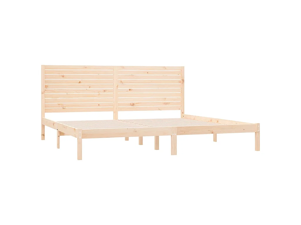 Estructura de cama madera maciza 180x200 cm