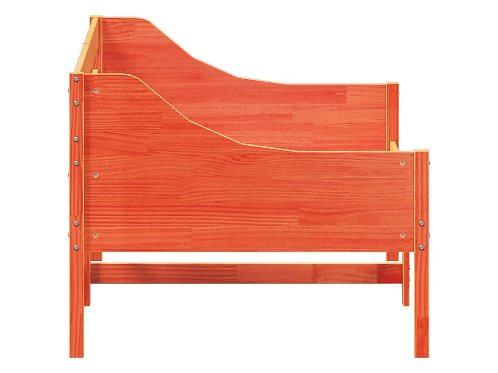 Lit de jour sans matelas cire marron 80x200 cm bois pin massif