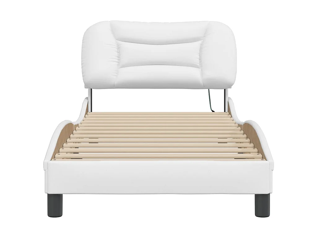 Estrutura de cama com LED sem colchão Hvar 90x190cm branco
