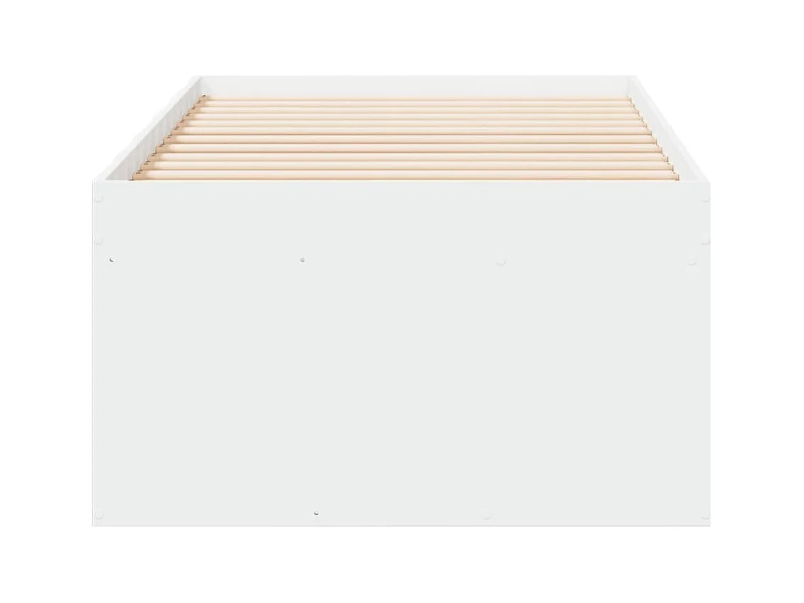 Tagesbett mit Schubladen Weiß 90x200 cm Holzwerkstoff