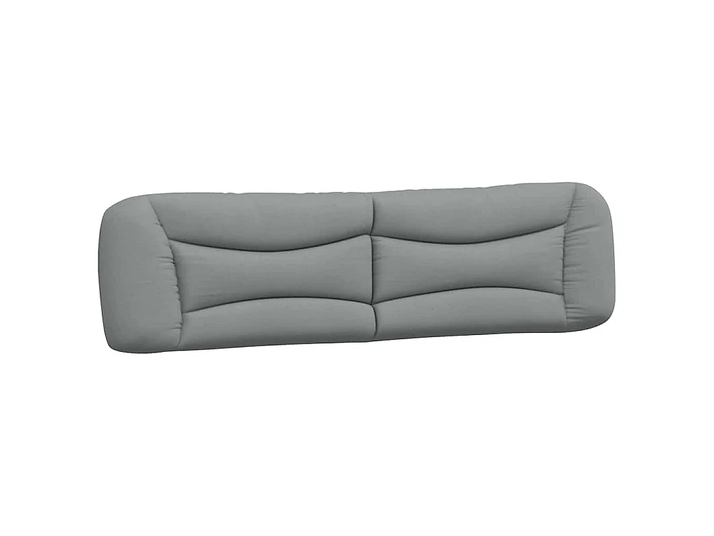 Bedframe zonder matras "Hvar" stof lichtgrijs 200x200 cm