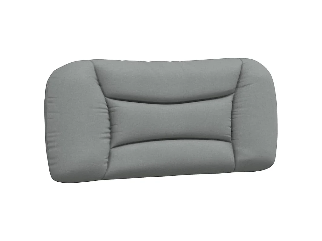Estructura de cama sin colchón Hvar tela gris claro 90x190 cm