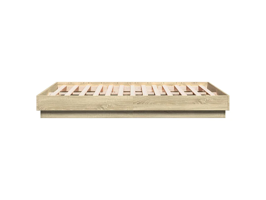 Cadre de lit sans matelas chêne sonoma 140x190 cm