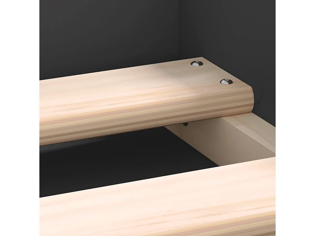 Bedframe zwart 200x200 cm