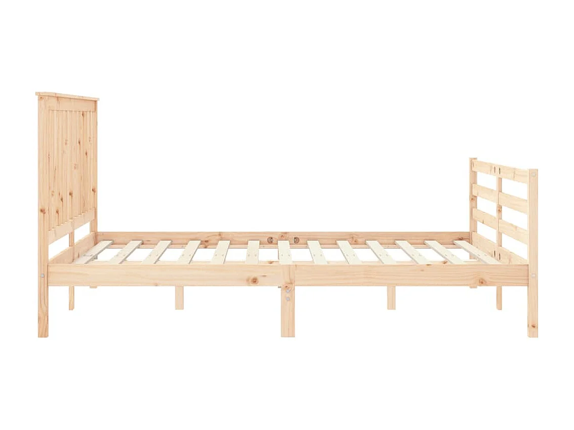 Cadre de lit sans matelas bois massif