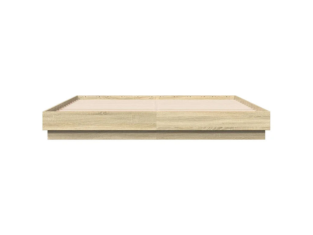 Bedframe met LED-verlichting sonoma eikenkleurig 180x200 cm