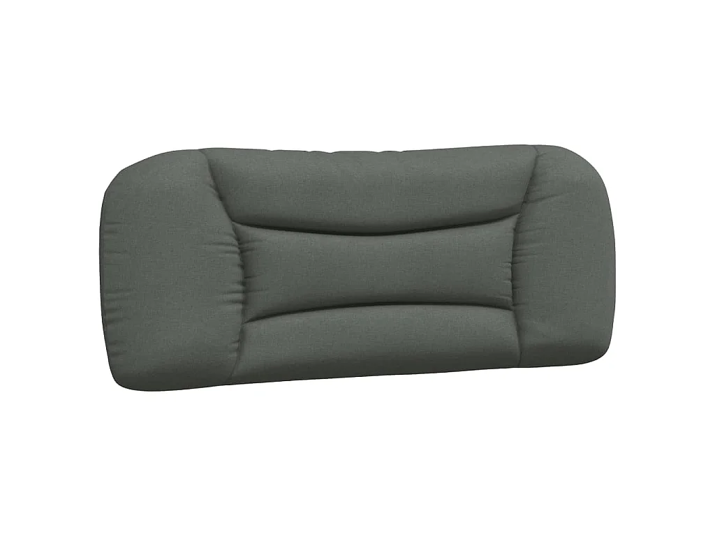 Bed met matras "Hvar" stof donkergrijs 100x200 cm