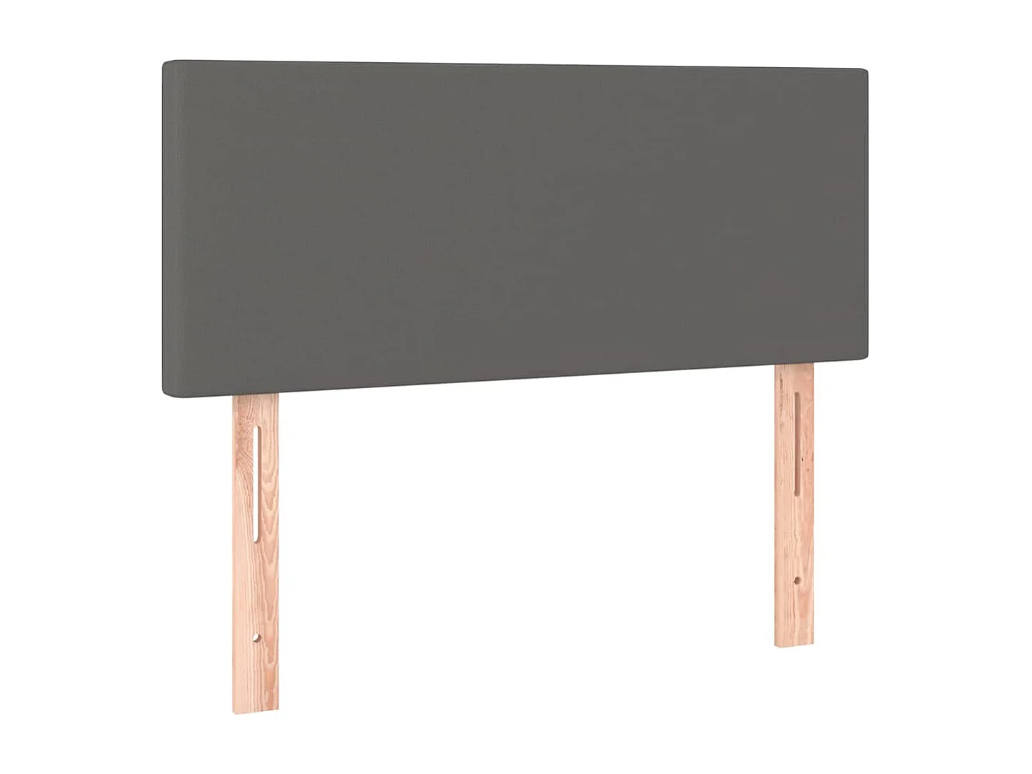 Boxspringbett mit Matratze & LED Grau 120x190 cm Kunstleder