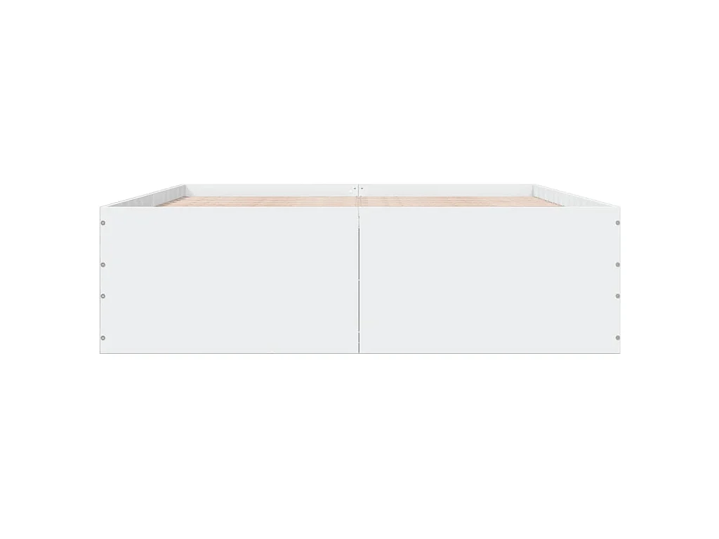 Cadre de lit sans matelas blanc 160x200 cm