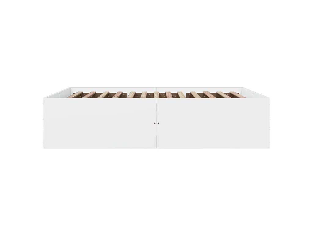 Cadre de lit sans matelas blanc 160x200 cm