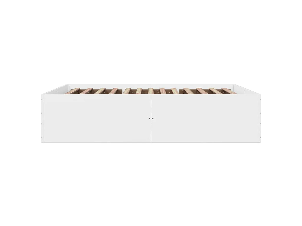 Cadre de lit sans matelas blanc 160x200 cm