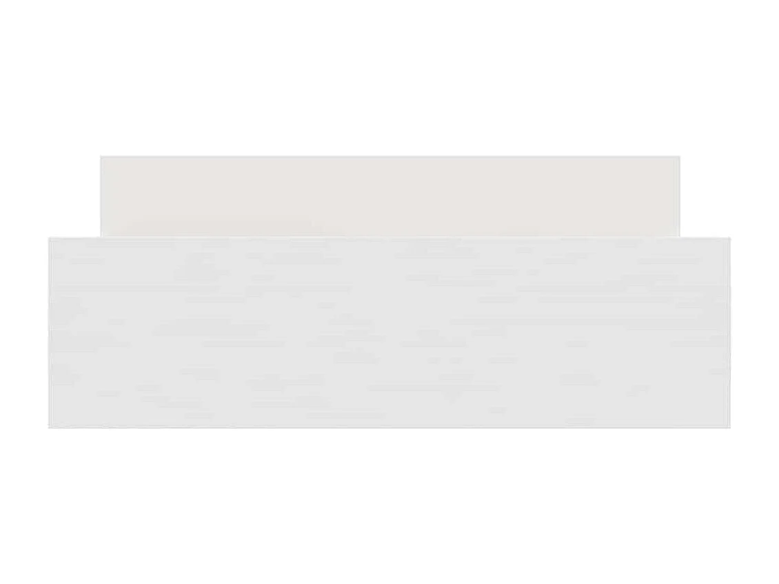 Cadre de lit sans matelas blanc 135x190 cm