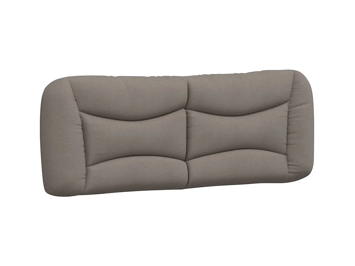 Lit avec matelas Hvar taupe 120x200 cm tissu