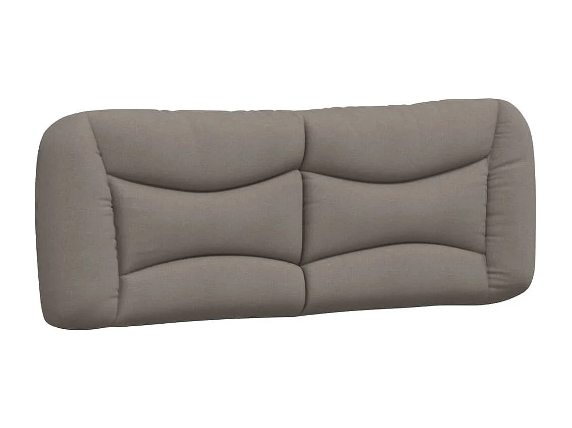 Bett mit Matratze "Hvar" Taupe 120x200 cm Stoff