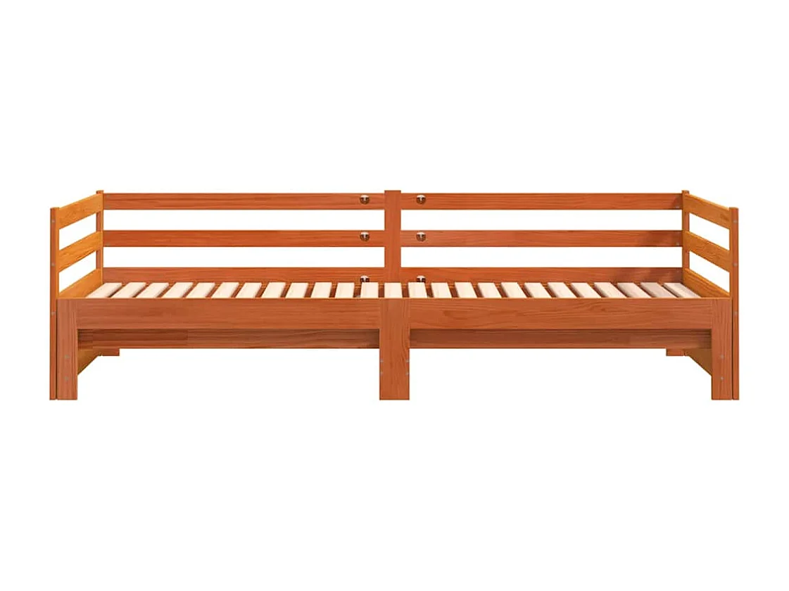 Lit de jour et lit gigogne sans matelas 80x200 cm bois massif