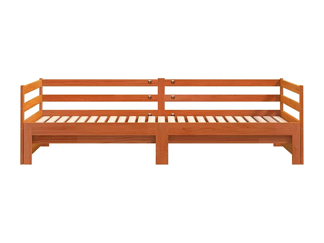 Lit de jour et lit gigogne sans matelas 80x200 cm bois massif