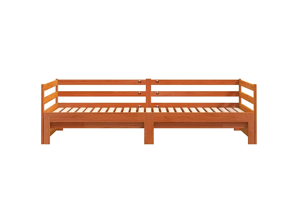 Lit de jour et lit gigogne sans matelas 80x200 cm bois massif
